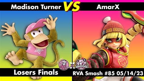 RVA Smash 85 Madison Turner Diddy Kong Vs AmarX Min Min LOSERS