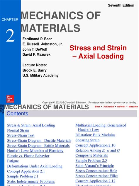 2 Axial Loading | PDF | Deformation (Engineering) | Strength Of Materials