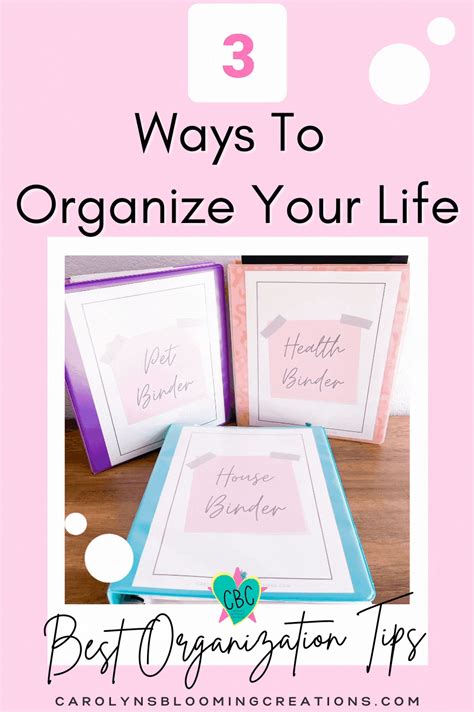 3 Ways To Organize Your Life Lots Of Free Organizational Printables