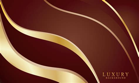 Elegant Abstract Gold Background With Shiny Elements Red Shade