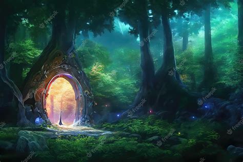 Premium Photo | Mystical Forest Beautiful Nature Environment