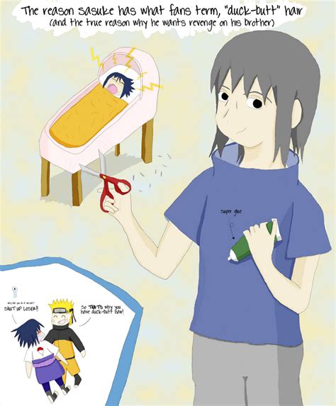 Why Sasuke Has Duck Butt Hair By Wonderclover On Deviantart