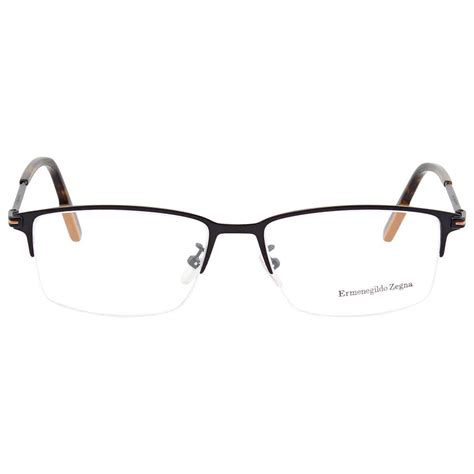 Ermenegildo Zegna Demo Rectangular Men S Eyeglasses Ez D