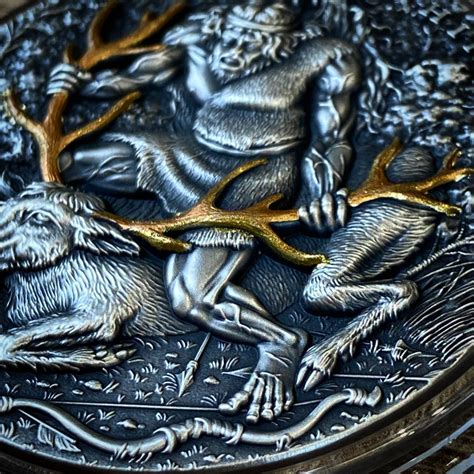 Twelve Labours Of Hercules Ceryneian Hind 2 Troy Ounce Zilveren Munt