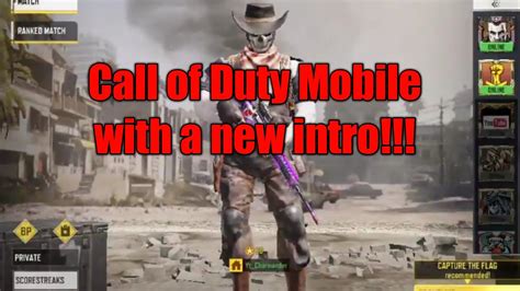 Call Of Duty Mobile With A New Intro Youtube