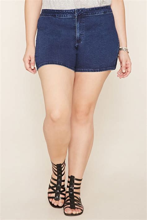 Plus Size High Waist Denim Shorts High Waisted Denim High Waisted