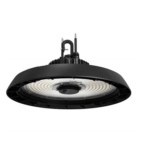 Commercial Electric 14 in. Black Integrated LED Dimmable High Bay Light ...