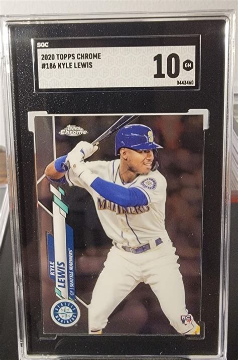 2020 Topps Chrome Kyle Lewis Rookie SGC 10 MySlabs