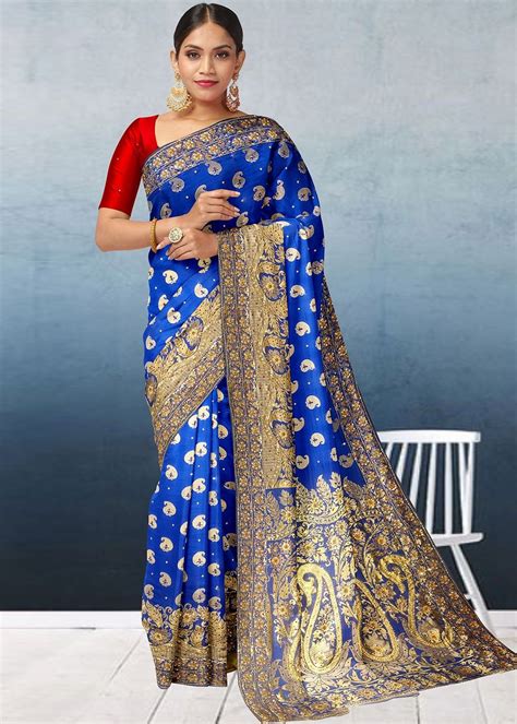 Blue Woven Kanjivaram Silk Saree With Heavy Pallu 4821sr18