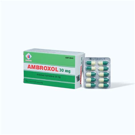 Ambroxol 30mg Hộp 10 Vỉ X 10 Viên