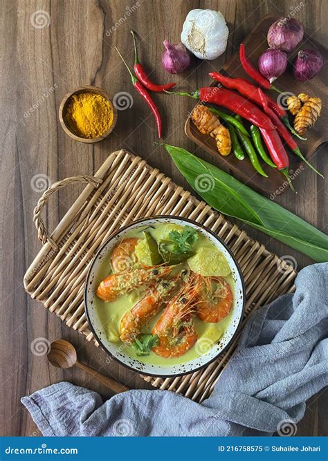 Udang Masak Lemak Stock Image Image Of Masak Flavor 216758575