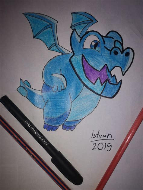 Electro Dragon From Clash Of Clans Clash Royale Desenhos Clash Royale