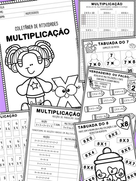 Atividades De Multiplicação Atividades De Matematica