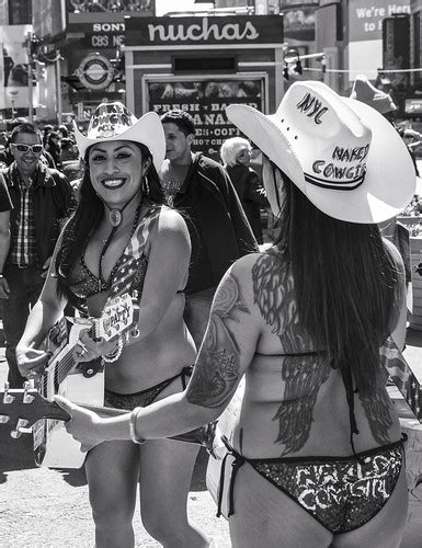 Naked Cowgirls Times Square Nyc Liz Kelso Flickr