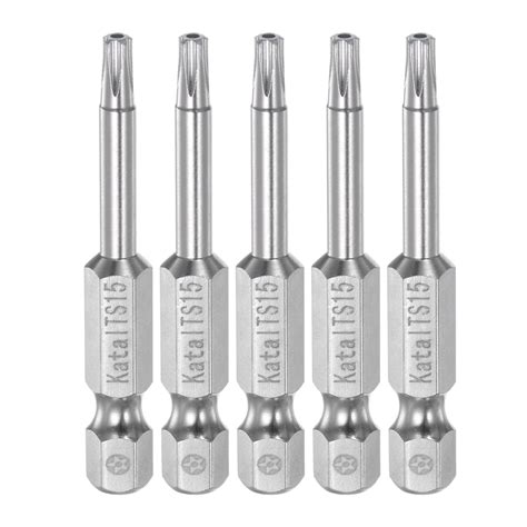 Uxcell TS15 Magnetic Security Star 5 Point Torx Screwdriver Bit 1 4