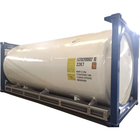 20FT 21cbm Liquid LNG Portable Cryogenic Storage ISO Tank Container For