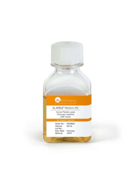 Pl Bioscience Elarem Perform Fd Human Platelet Lysate Fibrinogen