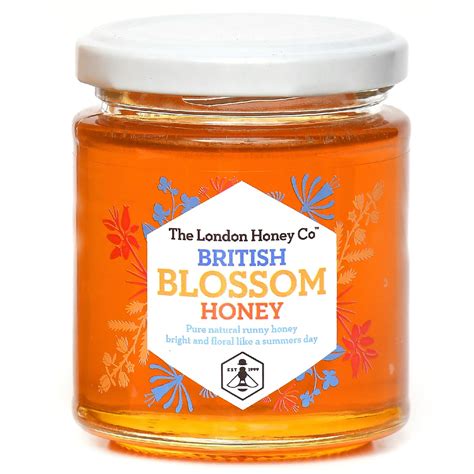 London Honey Company British Blossom Honey Jar 227g - 100% Pure Raw