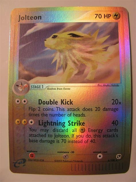 Jolteon Reverse Holo Prices Pokemon Sandstorm Pokemon Cards