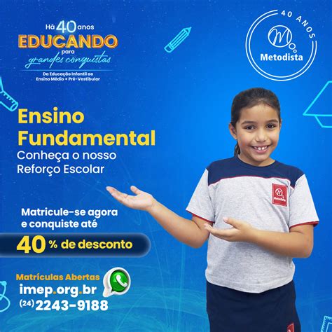 Reforço Escolar Ensino Fundamental Instituto Metodista Petrópolis