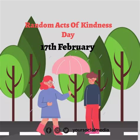 Random Acts Of Kindness Day Template Postermywall