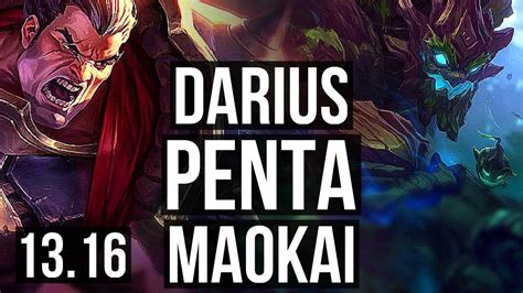 Darius Vs Maokai Top Penta M Mastery Games