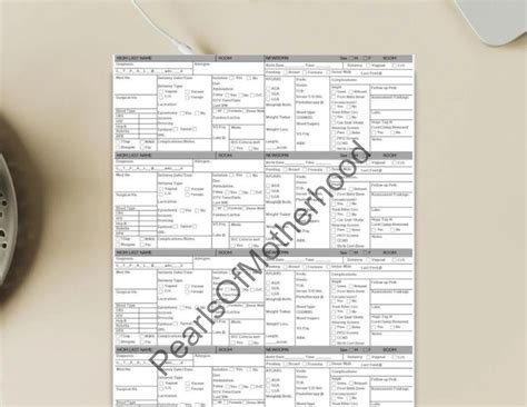 Nurse Report Sheets Bundle Printable Pdf Labor And Delivery Mother