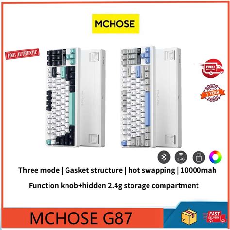 MCHOSE G Three Mode Customized Mechanical Keyboard Gastet Structure Full Key Hot Plug E