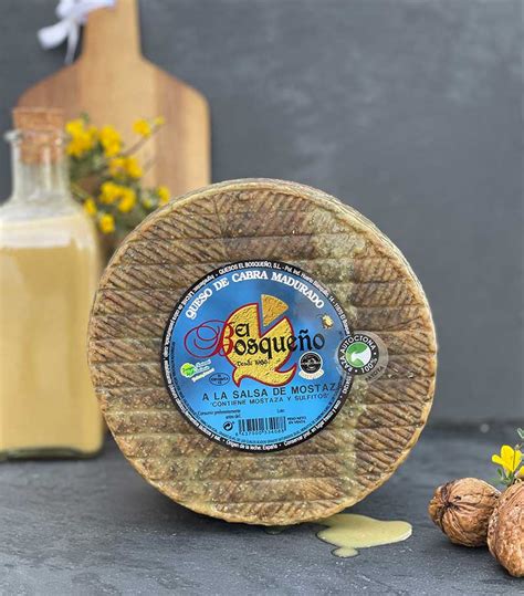 Comprar Queso Curado A La Salsa De Mostaza Cabra Payoya El Bosque O