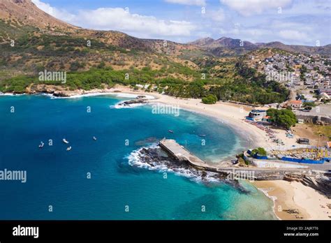 Aerial View Of Tarrafal Beach In Santiago Island In Cape Verde Cabo