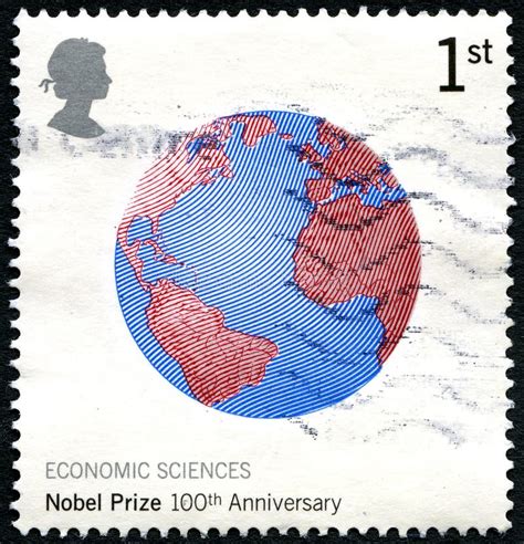 Nobel Prize 100th Anniversary Uk Postage Stamp Stock Photos Free