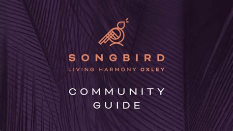 Welcome To Songbird Oxley Songbird Oxley