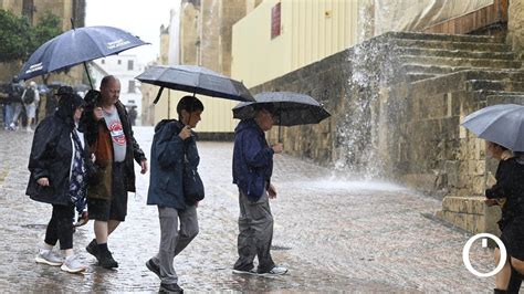 La Aemet Activa Los Primeros Avisos Por Fuertes Lluvias En C Rdoba Ante