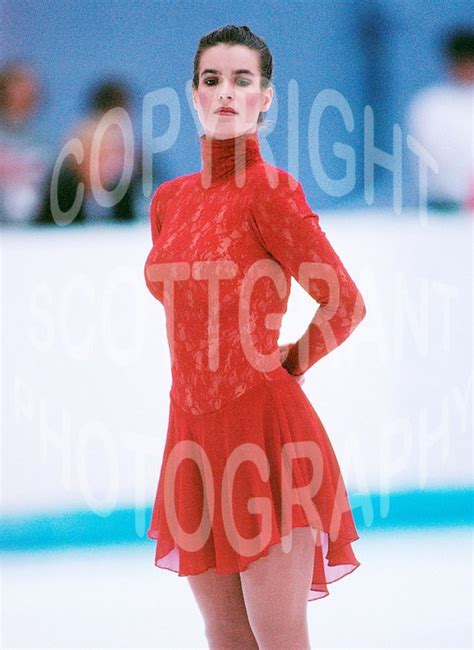 Katarina Witt Performing Her Free Skate During The Xvll Winter Olympics