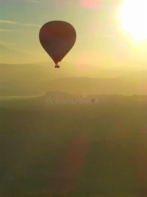 Hot Air Balloon At Sunrise Stock Photo Image Of Balloon 179861726