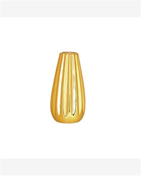 Riachuelo Vaso Tulipa Dourado Cm