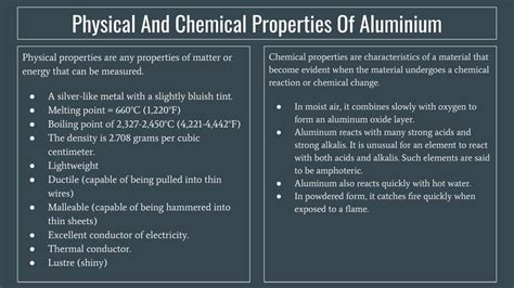 Physical Properties Of Aluminium