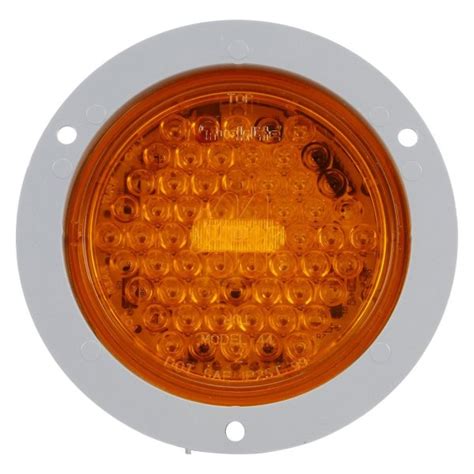 Truck Lite Y Super Flange Mount Yellow Led Warning Light