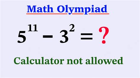 Math Olympiad A Beautiful Exponential Problem Calculator Not