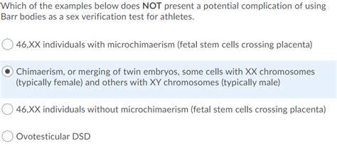 Solved Which Of The Examples Below Does Not Present A