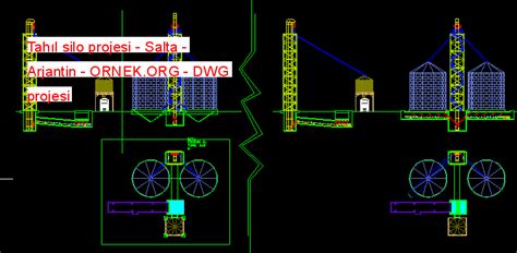 Tah L Silo Projesi Salta Arjantin Dwg Projesi Autocad Projeler