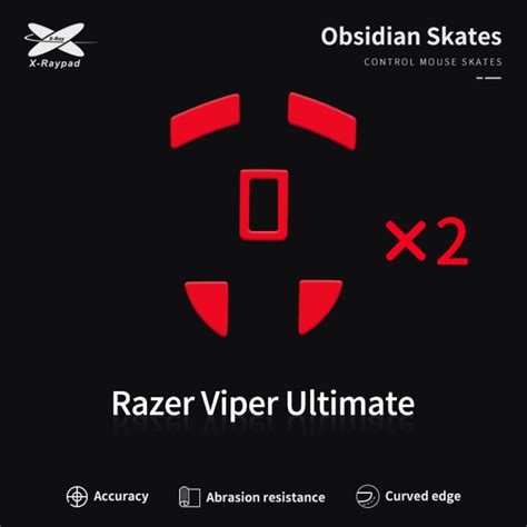 X Raypad Obsidian Skates For Razer Viper Ultimate X Raypad