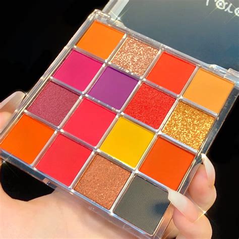 Misslara สอายแชโดว Palette Strobe Sequins Pearlescent Matte Earth ส ins Super Hot