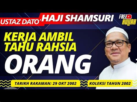 Menipu Mimpi Jumpa Nabi Ustaz Shamsuri Haji Ahmad YouTube