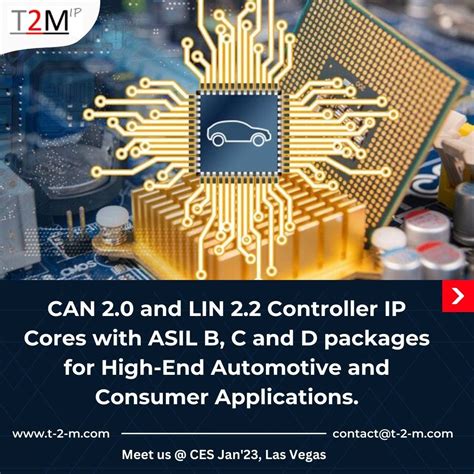 Can 20 Lin 22 Controller Ip Cores With Asil B C D Packages By