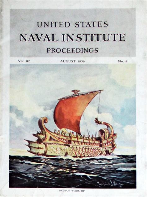 U S Naval Institute Proceedings August 1956 At Wolfgang S