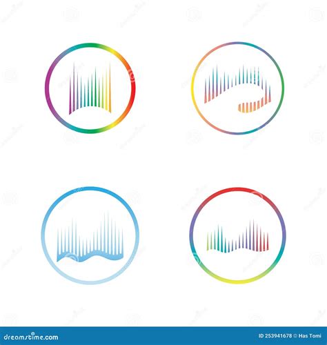 Plantilla Vectorial Del Icono De Diseño Del Logotipo De Aurora