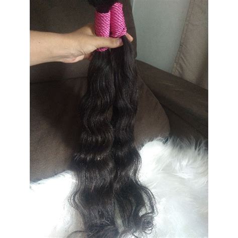 Cabelo Humano Liso Ondulado Cada Gramas Cm Shopee Brasil