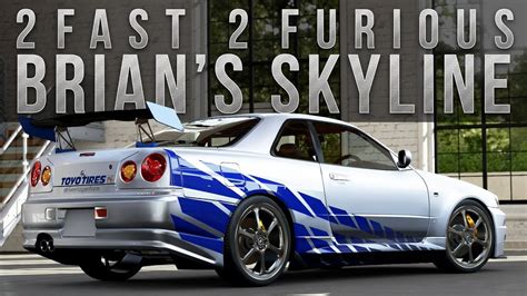 Forza Fast Furious Car Build Brian S R Skyline Youtube