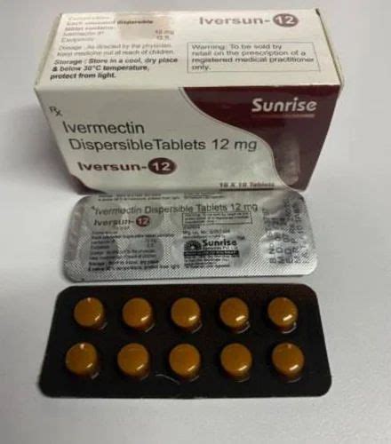 Iversun Mg Tablet At Rs Strip Of Tablets Ivermectin In